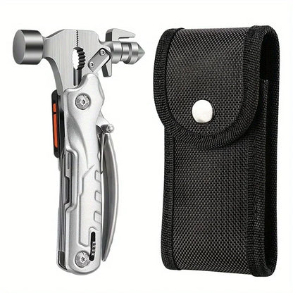 The outdoor multifunctional tool hammer has a flashlight function and is highly powerful.